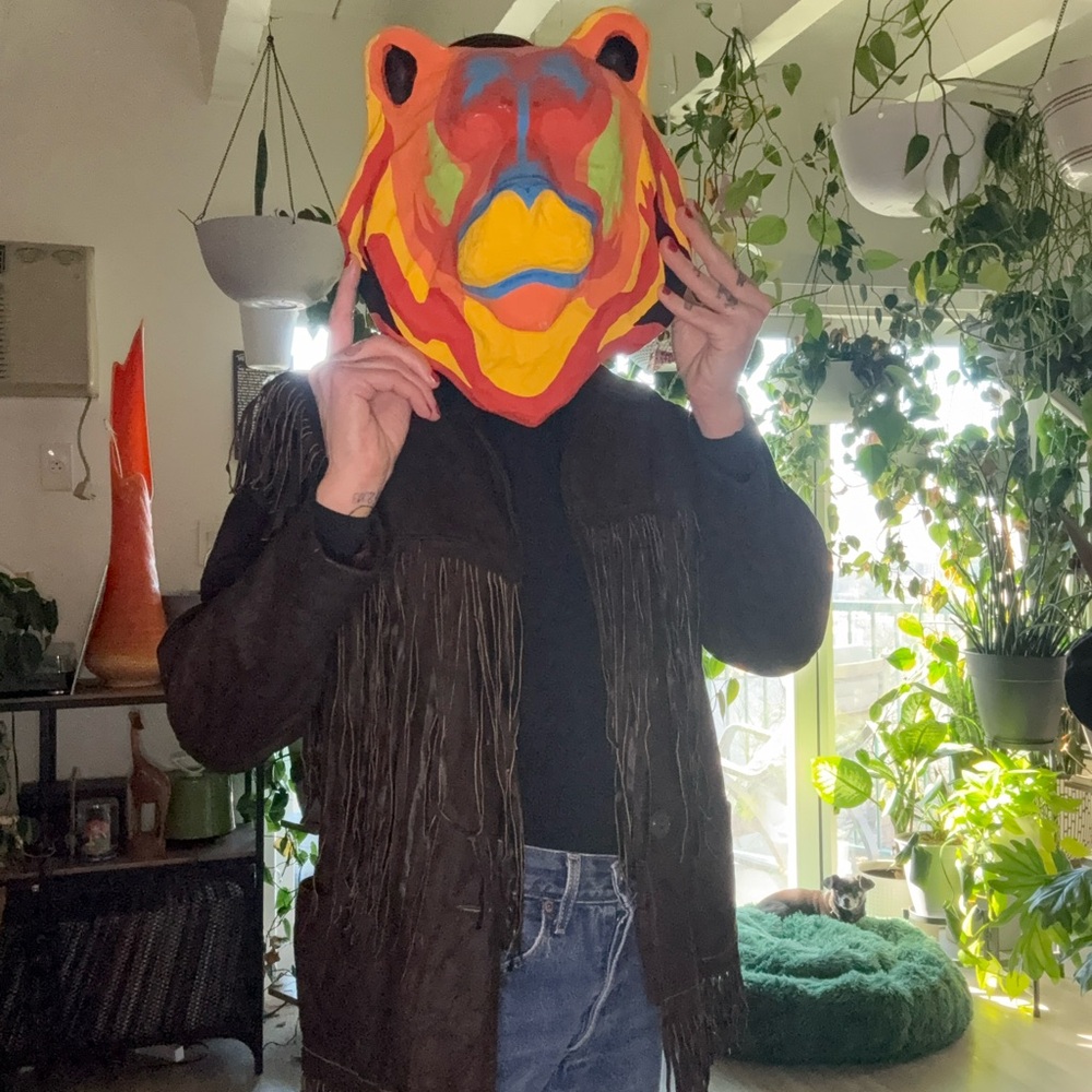 Vintage 70s Suede Fringe Jacket XS
